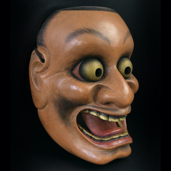 Masque Sarutobide singe-démon du théâtre nô dans Menbako (3/4)