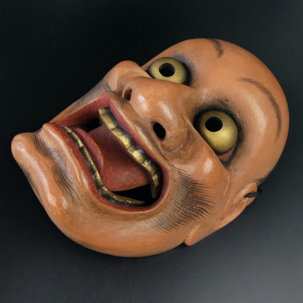 Masque Sarutobide singe-démon du théâtre nô dans Menbako (3/4)