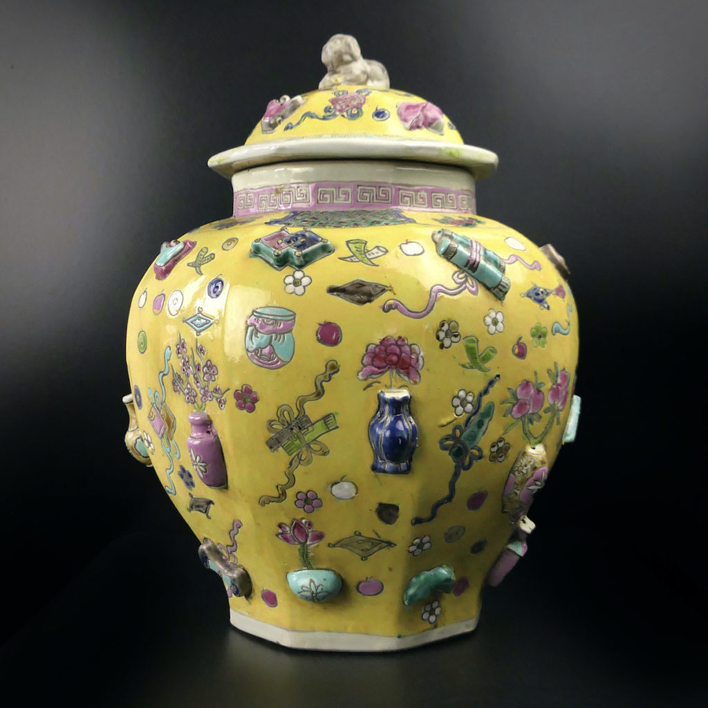 Pot à Gingembre Chinois En Céramique 1300ml, Bouteille De Stockage Pour Thé Et épices