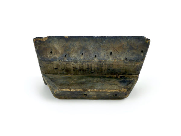 Tampon block print ancien en bois (dos)