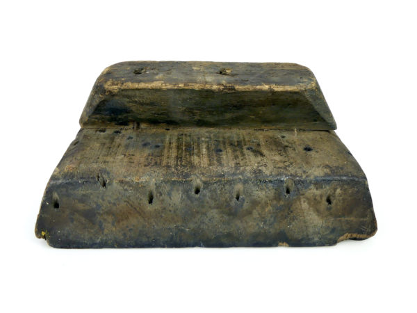 Tampon block print ancien en bois (profil)