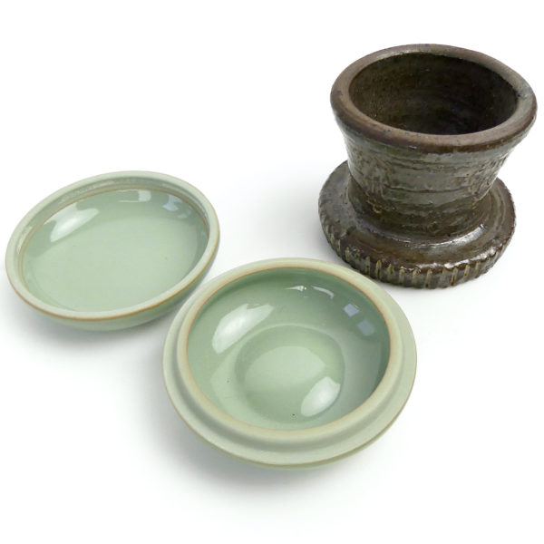 Boîte à thé chabako ancienne cérémonie du thé Japon (détails)