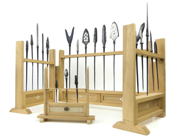 21 pointes de flèches japonaises Yanone Yajiri Japon Mi-Edo (3/4 ouvert)