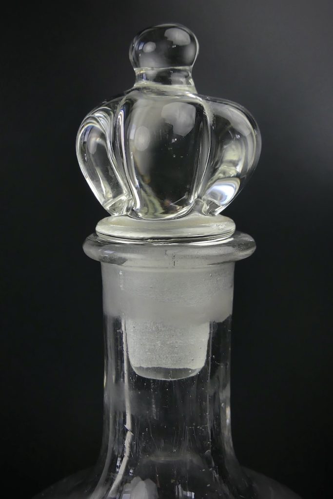 Ancienne Carafe à Goujons En Verre Soufflé - Pêche Poissons Vifs - Rare - Réf 1