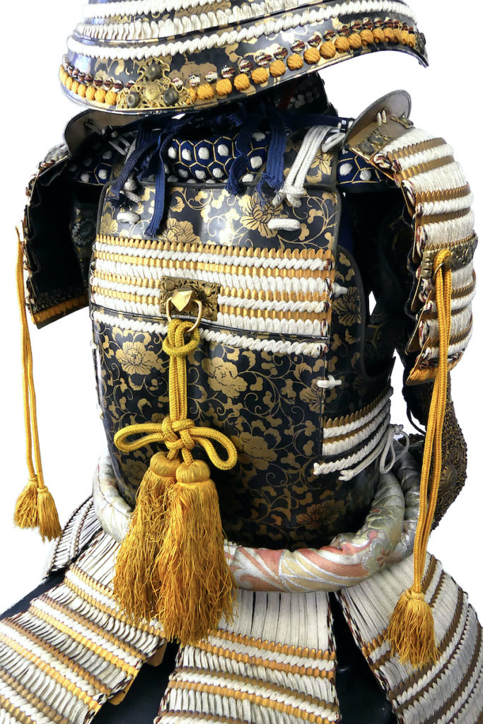 Armorj Yuanjia Costume d'armure de samouraï Japonais Rüstung de Grande Classe récupéré Or et