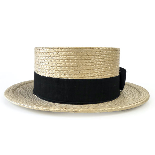 Canotier en paille Exposition Universelle Grand Prix 1878 (dos)