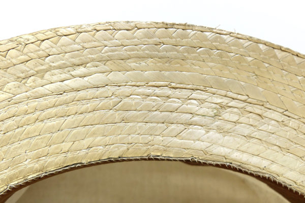 Canotier en paille Exposition Universelle Grand Prix 1878 (détail)