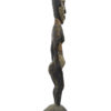 Statue Sépik iatmul figure féminine en bois et coquillages (profil)