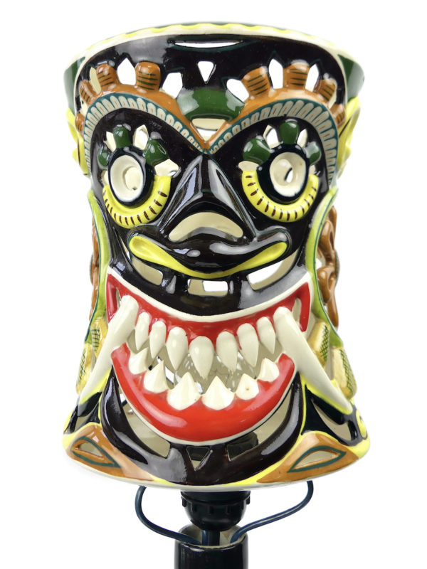 Lampe sri lankaise Kandy en céramique Ceylon Ceramics (détail)