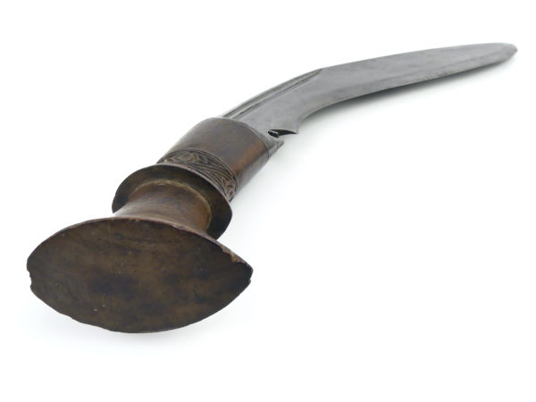 Couteau népalais Khuruki ancien Soldat Gurkha Antiquité népalaise (dessous)