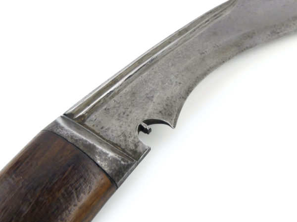 Couteau népalais Khuruki ancien Soldat Gurkha Antiquité népalaise (détail)