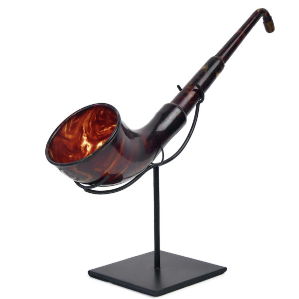 Cornet acoustique télescopique ancien AUDIOS en galatithe (3/4)