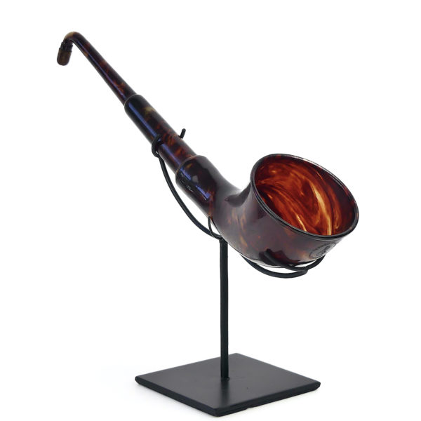 Cornet acoustique télescopique ancien AUDIOS en galatithe (3/4)