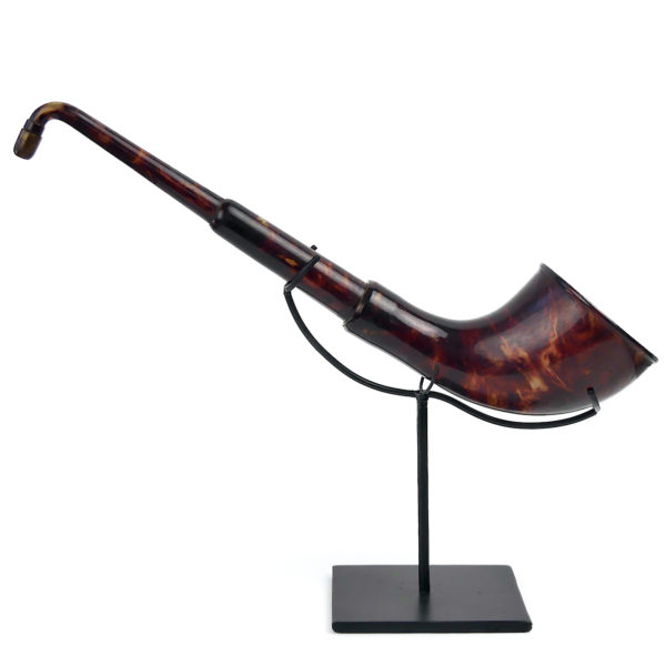 Cornet acoustique télescopique ancien AUDIOS en galatithe (profil)