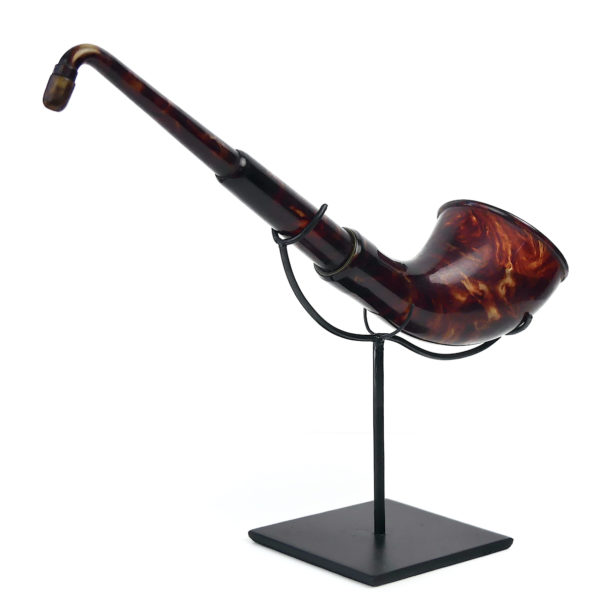 Cornet acoustique télescopique ancien AUDIOS en galatithe (3/4 dos)