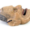 Masque de Yamanba vieille femme solitaire démon théâtre nô (profil)