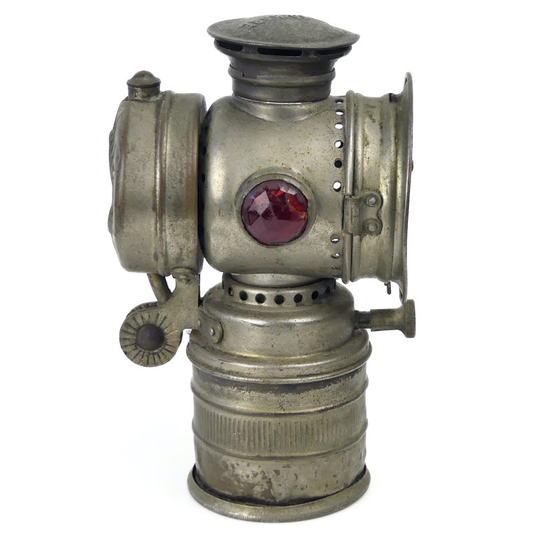 Lampe Acétylène Ancienne – Feu Carbure – Vélo/moto Vintage