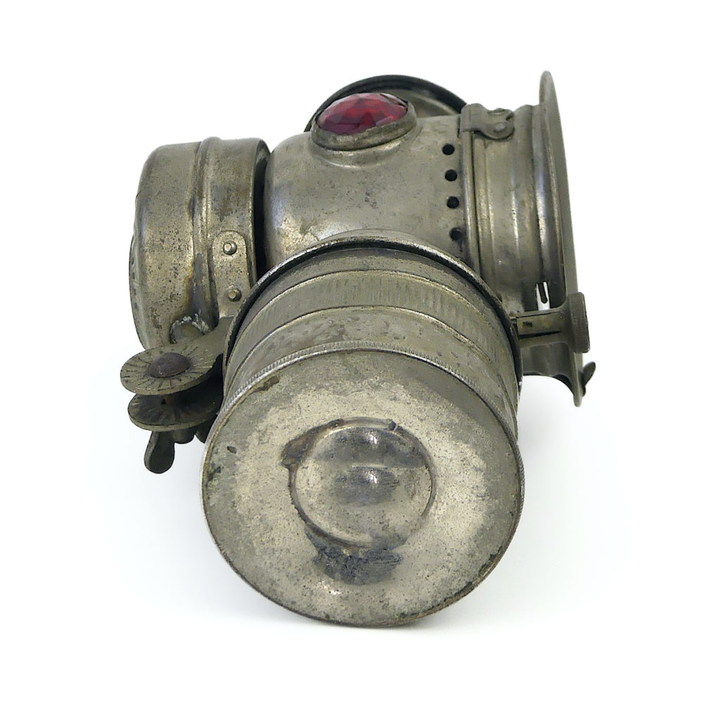 Lampe à Carbure Acétylène Ancienne – Lanterne Fer Pour Vélo Ou Calèche – Vintage