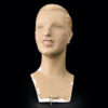 Tête de mannequin Siegel jeune homme des années 30 en plâtre (face)