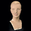 Tête de mannequin Siegel jeune homme des années 30 en plâtre (face)