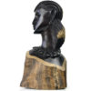 Buste de femme éthiopienne en ébène sculpté Afrique de l’Est (face)