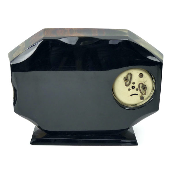 Pendulette inclusion coquillages et crustacés des années 60 (dos)