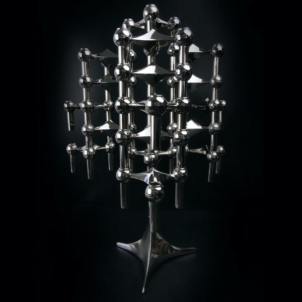 25 bougeoirs sur pied tripodes modulables Fritz Nagel 1960 (arbre 2)