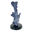 Corail bleu Heliopora coerulea sur socle (profil)