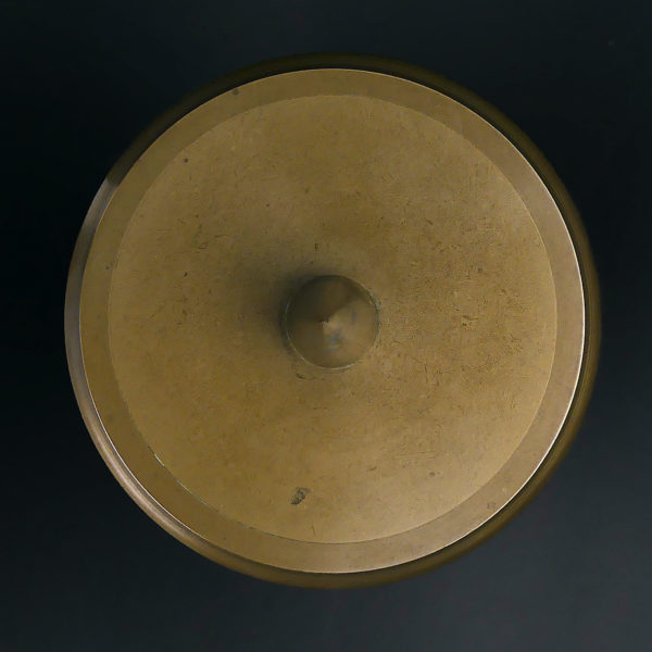 Pique-cierge Art déco en bronze massif et Bakélite (dessus)