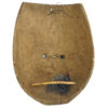 Grand masque Dayak de Bornéo en bois léger polychrome (dos)