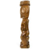 Grand Tiki couronné marquisien Matahoata en Miro bicolore (profil)