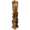 Grand Tiki couronné marquisien Matahoata en Miro bicolore (3/4 dos)