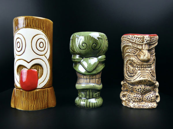 3 mugs Tiki Soul collector en céramique (face)