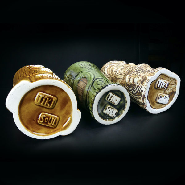3 mugs Tiki Soul collector en céramique (dessous)