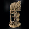 Korwar en bois dur érodé sculpté réceptacle de l'âme d'un ancêtre (3/4)