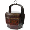 Bakul Sia chinois panier de mariage ancien en bambou laqué (3/4)