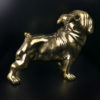 Statue bouledogue en laiton (profil)