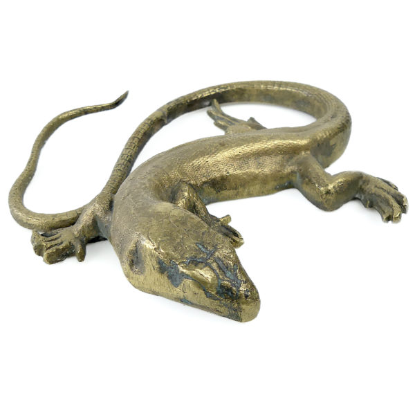 Petit lézard en bronze patiné Lézardet Bronze animalier (3/4)