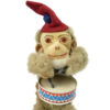 Petit singe mécanique au tambour automate années 50 Allemagne (face)