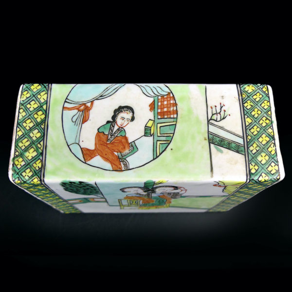 Brique odorante ancienne en porcelaine de Chine (tranche)