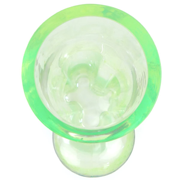 Grand vase Metropolis en verre Neon Green Design hollandais Pols Potten (dessus)