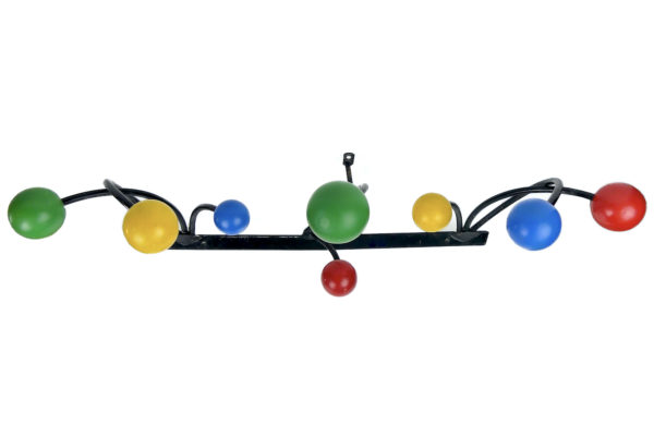 Patère vintage Roger Feraud porte-manteaux mural années 50 (dessus)