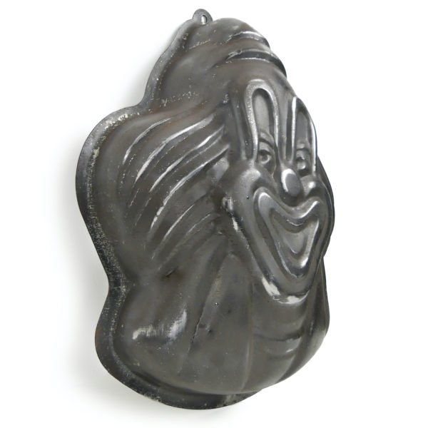Moule à chocolat Clown en fer-blanc France Mi-XXe (3/4)