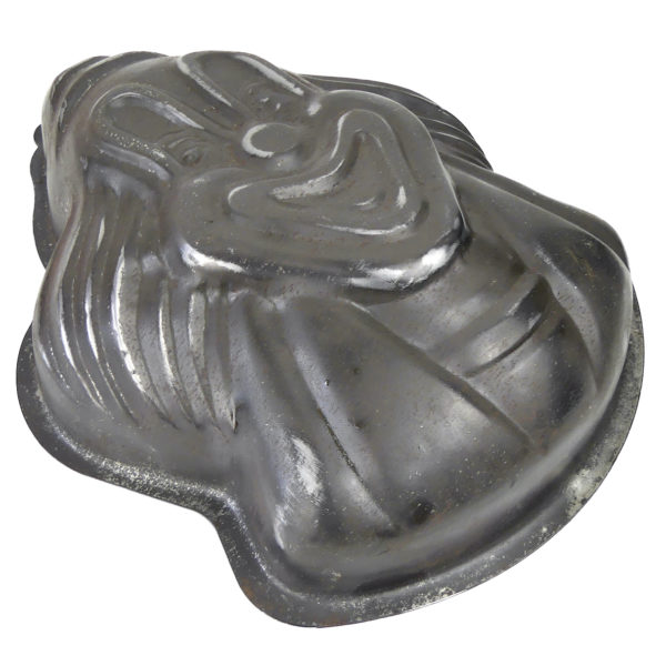 Moule à chocolat Clown en fer-blanc France Mi-XXe (3/4)