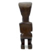 Tiki tahitien couronné avec lance en bois de rose Souvenir Tahiti (dos)