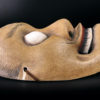 Masque Kentoku théâtre Kyōgen en bois peint Théâtre Nô (profil)