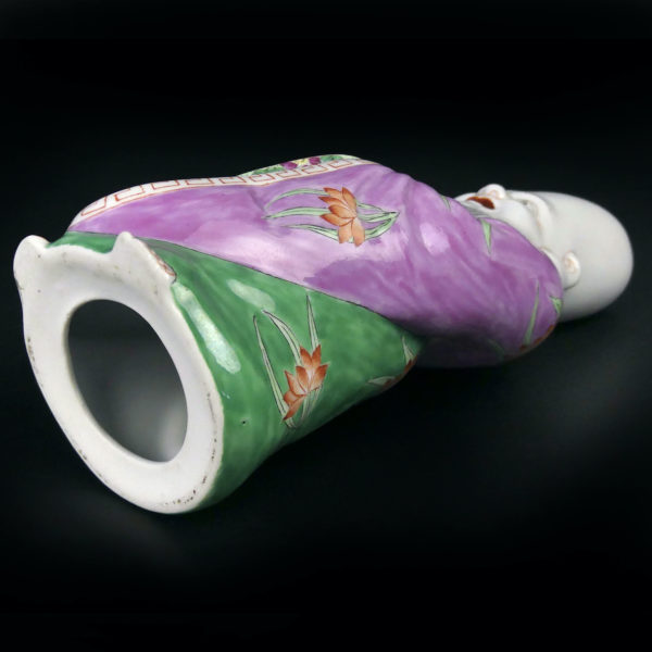 Porcelaine Fukurokuju Dieu taoïste du bonheur Fin XIXe Chine (dessous 3/4)