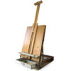 Valise chevalet de peintre ancienne en bois Chevalet français (3/4)