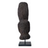 Totem de rang Vanuatu rare et authentique en bois de Cyathea (dos)