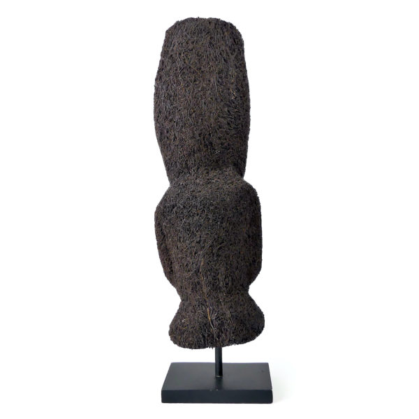 Totem de rang Vanuatu rare et authentique en bois de Cyathea (dos)